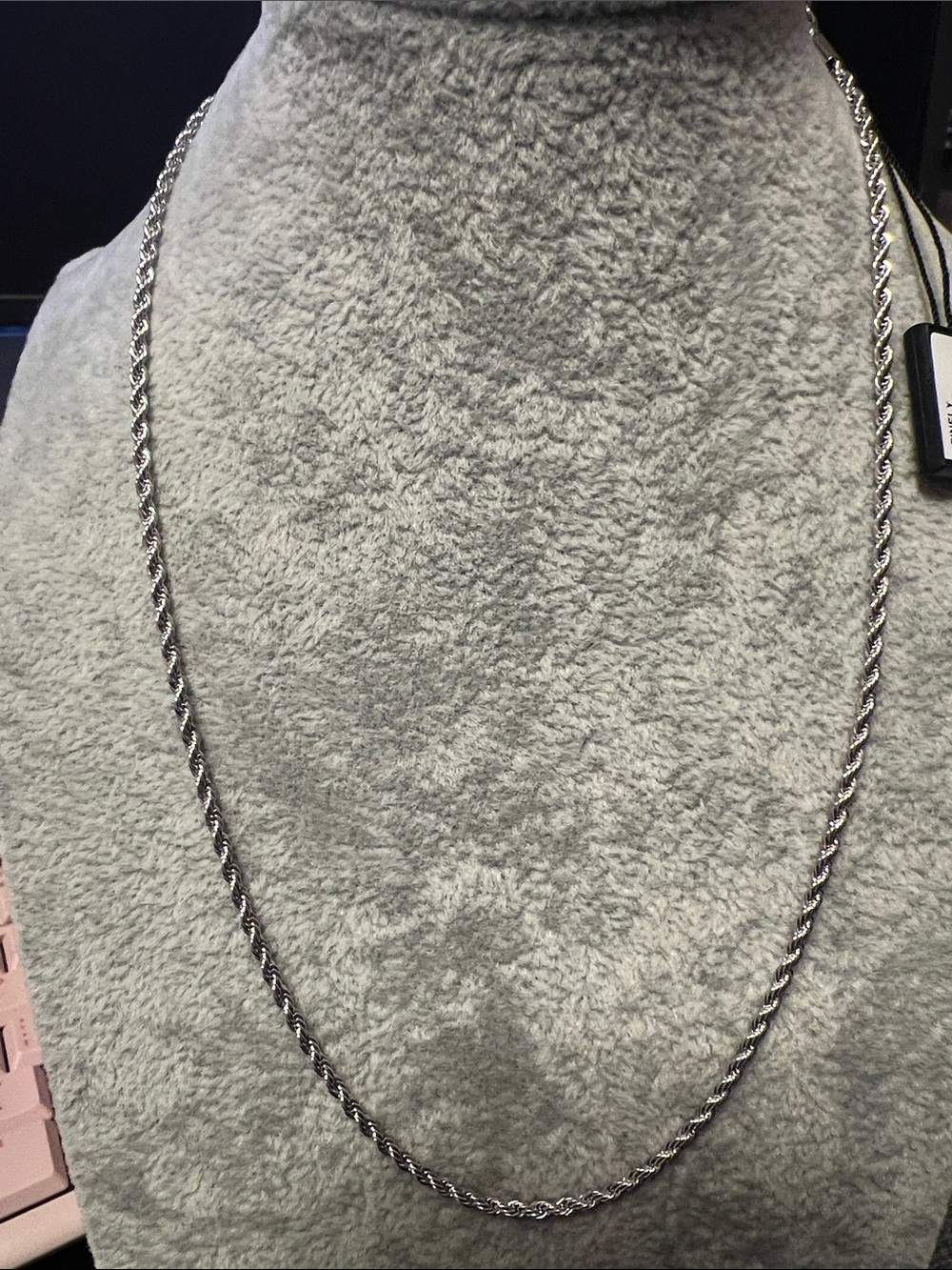 Classic Silver Rope Necklace for Women